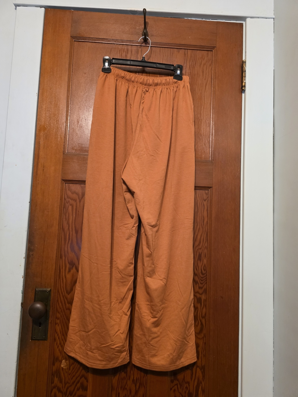 Wide Leg Drawstring Pants in Rust - Picture 3 of 4